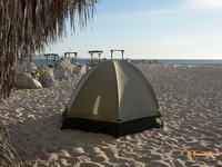 Camping on Cabo San Lucas Beach